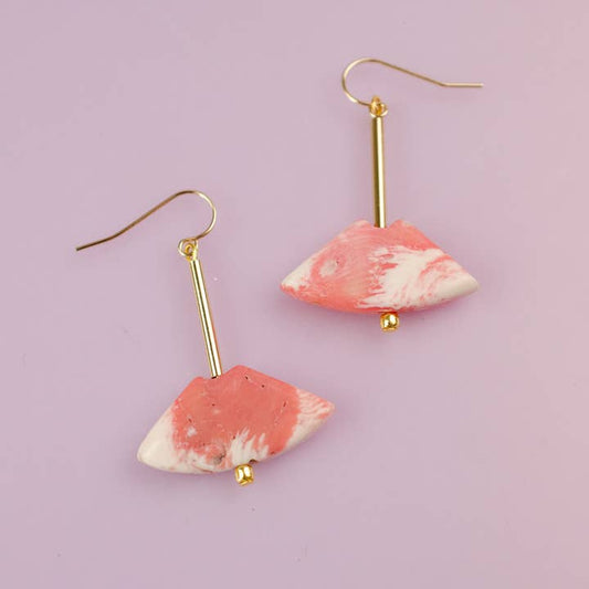Coral Drop Earrings | Jill Makes