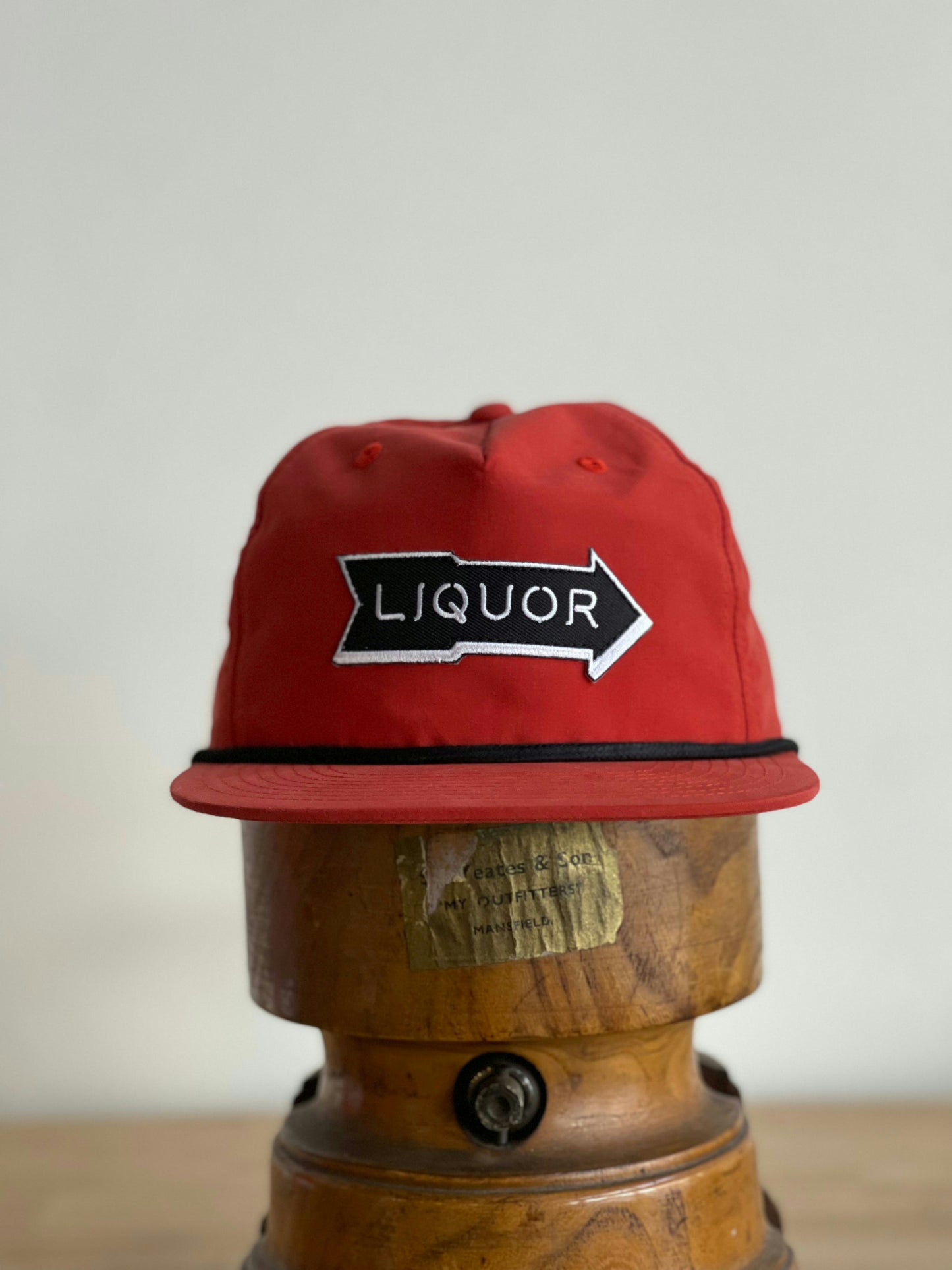 Shop Hat | 1844 Liquor Market - Orange With Arrow