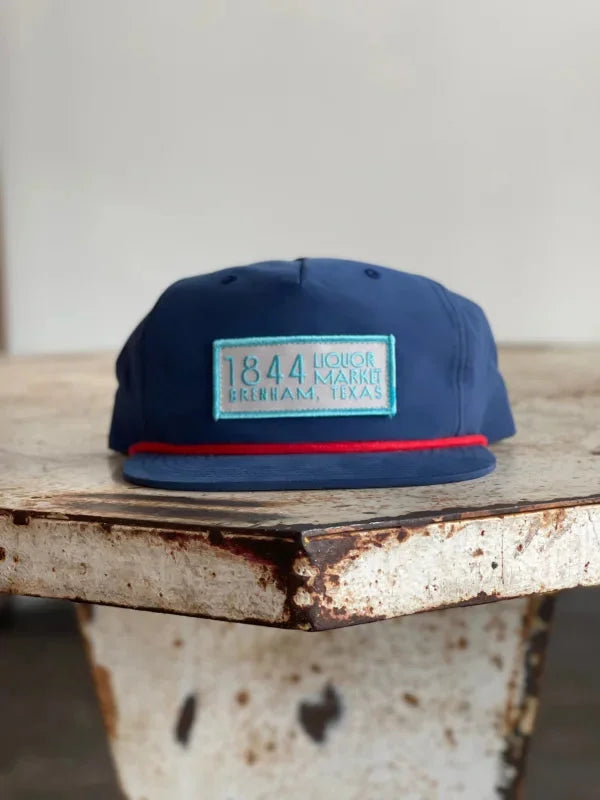 Shop Hat | 1844 Liquor Market - Blue With Accessories Store