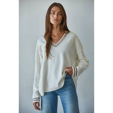 Striped Knit Sweater | By Together