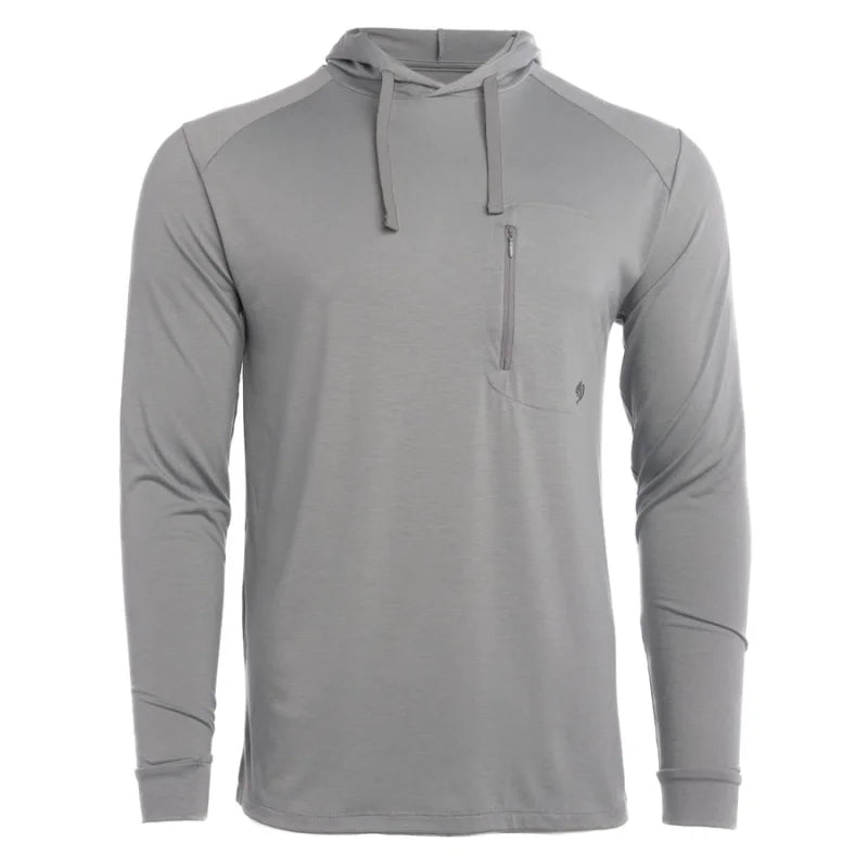 Men’s Lightweight Bamboo Hoodie | Duck Camp - Pluff Mud Gray