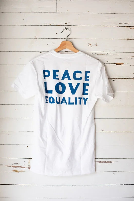 Peace Love Equality T-shirt | Support Change - White