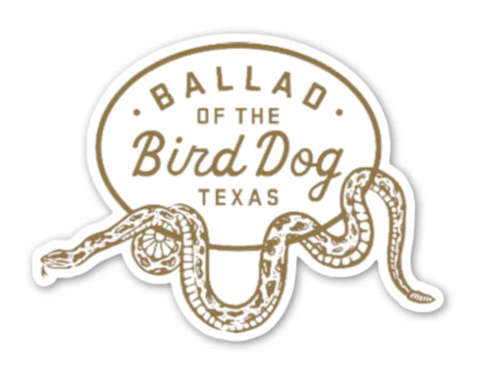 Shop Sticker | Rattlesnake Oval Wrap Ballad Of The Bird Dog