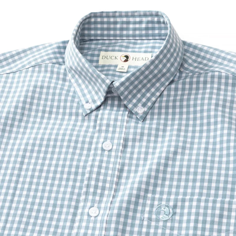 Walton Perf Gingham Shirt | Duck Head - Apparel - Collard
