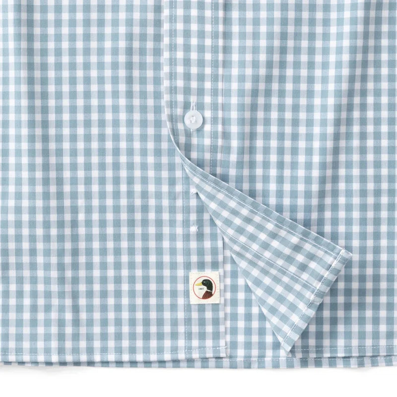 Walton Perf Gingham Shirt | Duck Head - Apparel - Collard