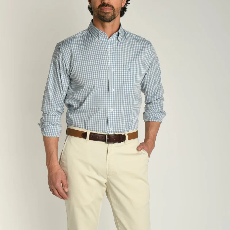 Walton Perf Gingham Shirt | Duck Head - Apparel - Collard