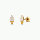 JaxKelly Ice Cream Enamel Flat Back Kids Earrings