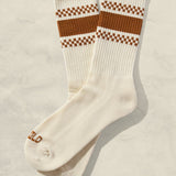 Checkerboard Striped Crew Socks | Weld