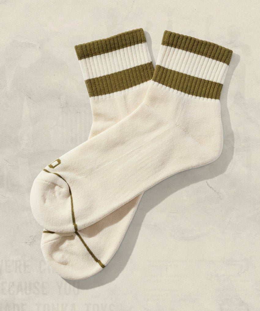 Womens Striped Quarter Socks | Weld