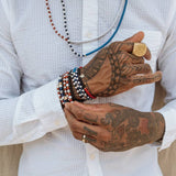 Noble Bracelet | White Howlite & Blue Lapis | Branco
