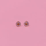 JaxKelly Donut Enamel Flat Back Kids Earrings