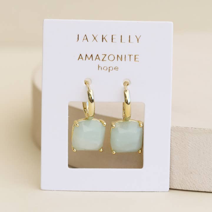 JaxKelly Gemstone Mini Drop — Amazonite