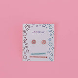 JaxKelly Donut Enamel Flat Back Kids Earrings
