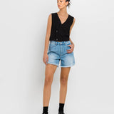 Super High Rise Pleat Shorts | Vervet
