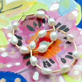 Pearl Hoops | Jill Makes