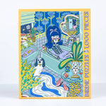 The Moonlight 1,000 Piece Puzzle by Birdie Puzzles features colorful art of a girl in a bathtub with plants, a dog, and bathroom items. Made in the USA. Box text: "BIRDIE PUZZLES 1,000 PIECES.