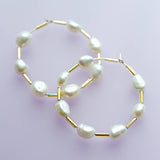 Pearl Hoops | Jill Makes