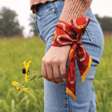 Jenni Earle Silk Twilly Scarf — “Giddy Up”