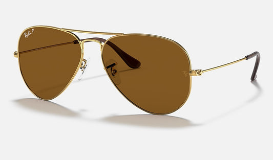 Aviator Classic | Polished Gold With Brown Polarized| Ray