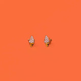 JaxKelly Ice Cream Enamel Flat Back Kids Earrings