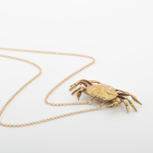 Baby Crab Necklace | Brass | Saint Claude - Jewelry - Brass