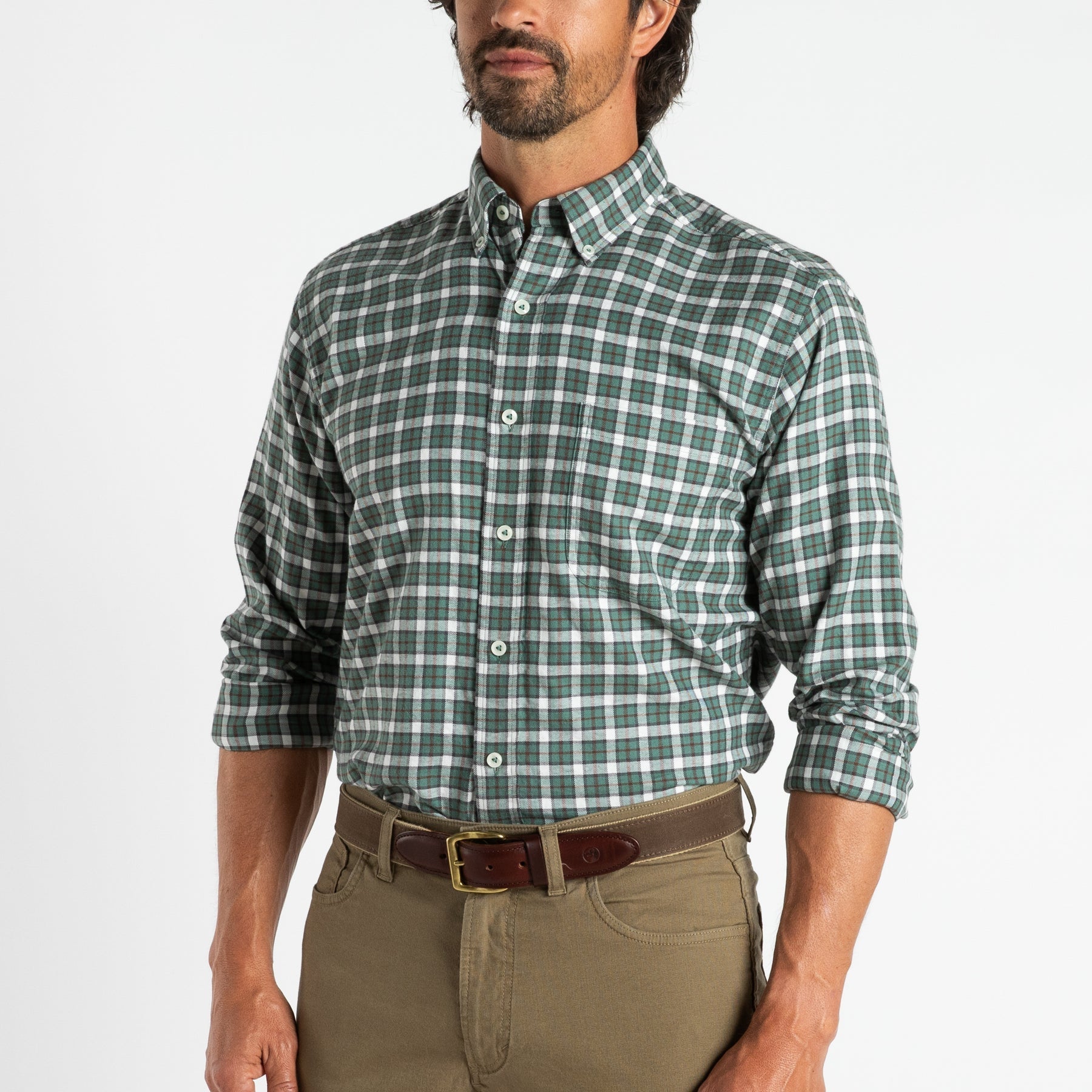 Barron Plaid Flannel Shirt | Duck Head - Apparel - Collared