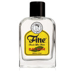 A clear glass bottle of Fine Accoutrements Bay Rum Classic Aftershave (100 ml/3.3 oz) with a black cap—classic scent inspired by Dominican bay leaf, ideal for fans of timeless men's fragrances.