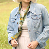Silk Twilly Scarf "Love Your Neighbor" | Jenni Earle