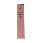 A pink rectangular box labeled "Cactus Flower Eau De Parfum | dilo" stands upright against a white background, suggesting the fresh scent of cactus flower with delicate notes of jasmine inside.