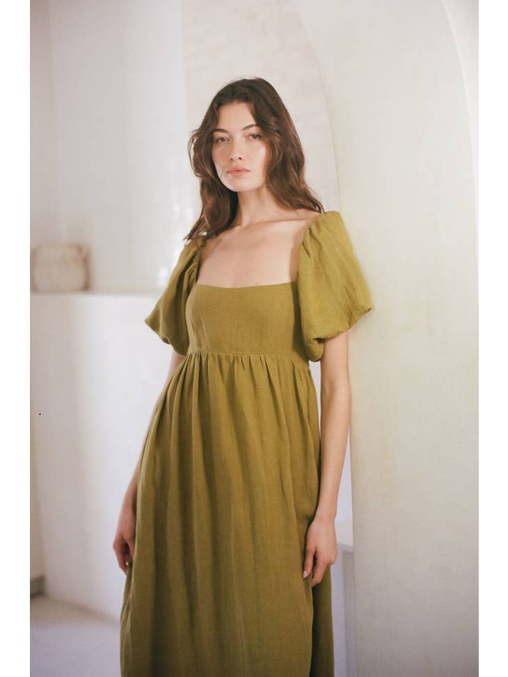 Candace Maxi Dress | By Together - Small / Olive - Apparel