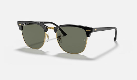 Clubmaster Classic| Polished Black With Green Polarized |