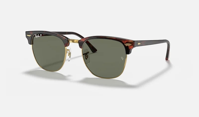 Clubmaster | Red Havana With Green | Ray Ban - Sunglasses -