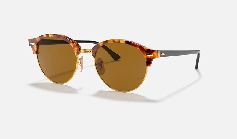 Clubround | Spotted Brown Havana | Ray Ban - Sunglasses -