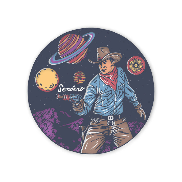 Cosmic Cowboy Sticker | Sendero Provisions Co. - Stickers