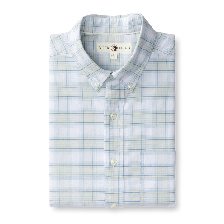 Cotton Oxford Sport Shirt | Raney Plaid | Duck Head