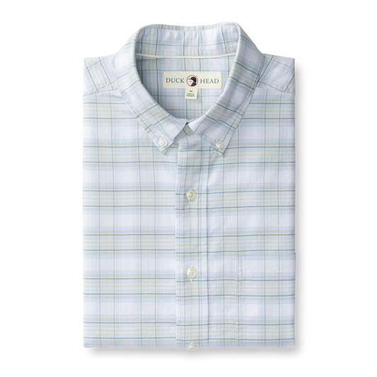 Cotton Oxford Sport Shirt | Raney Plaid | Duck Head