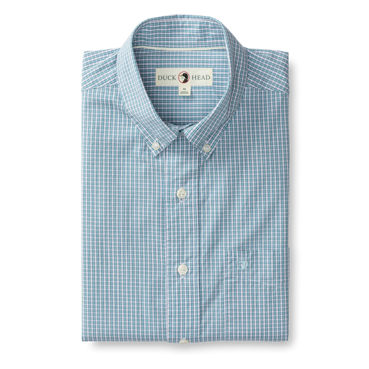 Cotton Poplin Sport Shirt | Ferry Plaid | Duck Head