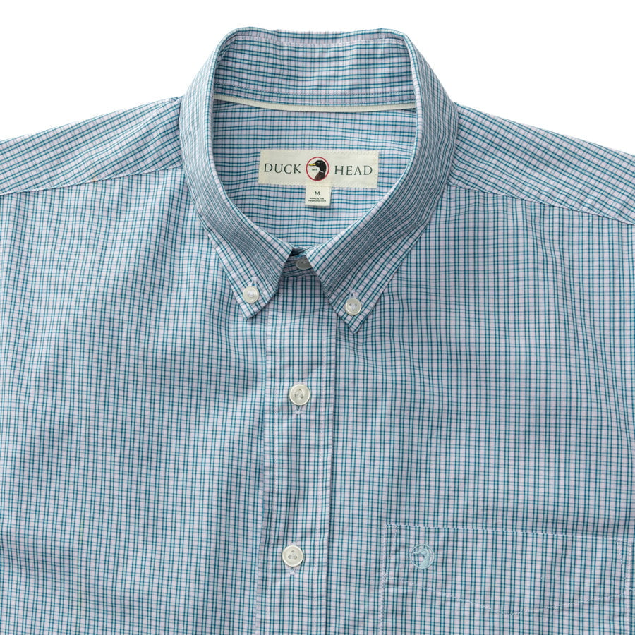 Cotton Poplin Sport Shirt | Ferry Plaid | Duck Head