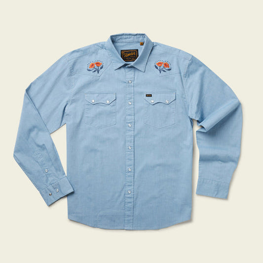 Crosscut Deluxe Snapshirt | Poppies | Howler Brothers