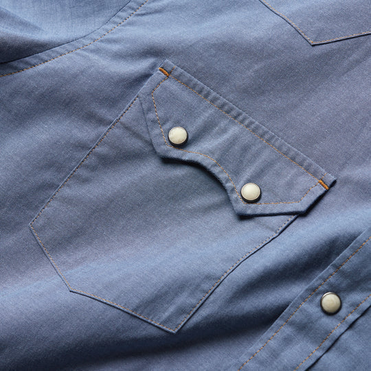 Crosscut Snapshirt | Classic Blue Chambray | Howler Brothers