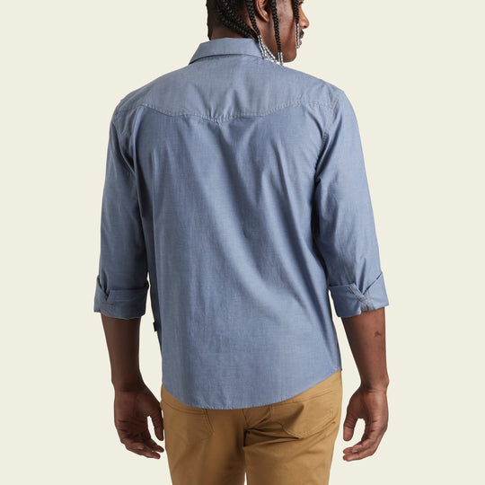 Crosscut Snapshirt | Classic Blue Chambray | Howler Brothers