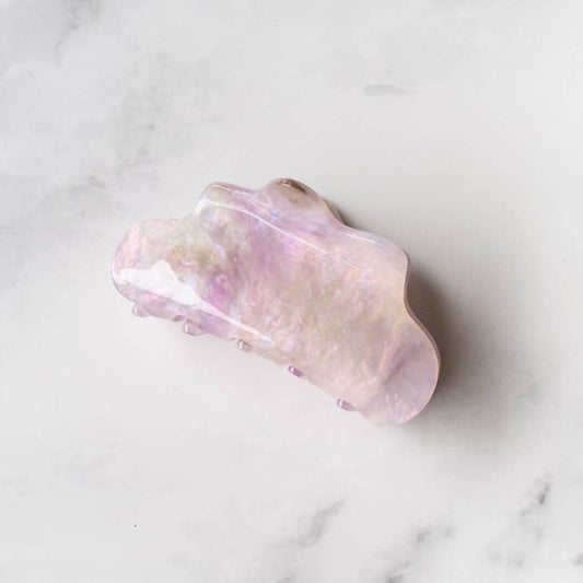 Eco Cloud Hair Claw Clip | Tiepology - Pink Clouds