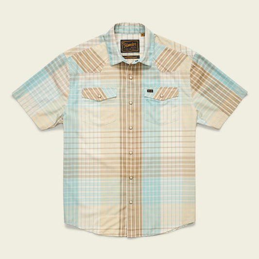H Bar b Snapshirt | Cottage Plaid Seafoam | Howler Brothers