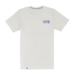 The Sendero Provisions Co. Jukebox Repair T-Shirt is a light gray cotton-poly tee with a small rectangular "Sendero Dental Repair" logo on the upper left chest, finished in soft-touch screen print.