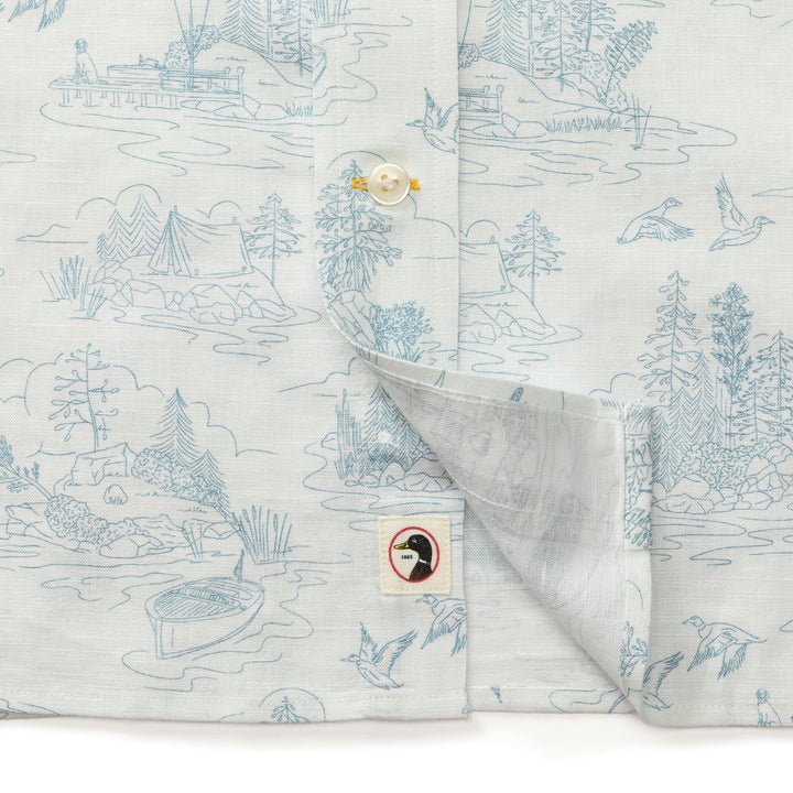 Linen Cotton Oxford Sport Shirt | Lakeview | Duck Head