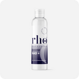 A clear plastic bottle of Liposomal NAD+ | Rho Nutrition, 4 fl oz (120 ml) dietary supplement for cellular energy and healthy aging, labeled with the Rho Nutrition brand, shown on a plain white background.