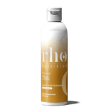 A bottle of Rho Nutrition Liposomal TMG, featuring a white and gold label, supports homocysteine metabolism and is displayed on a plain white background.