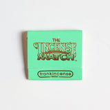 A green matchbook labeled "Matches | The Incense Match" by The Incense Match, featuring a frankincense scent—ideal as an incense gift or air freshener—displayed on a plain white background.