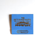 A blue matchbook labeled "Matches | The Incense Match" by The Incense Match, featuring "potpourri" in gold lettering, serves as a handy air freshener and is photographed against a white background.