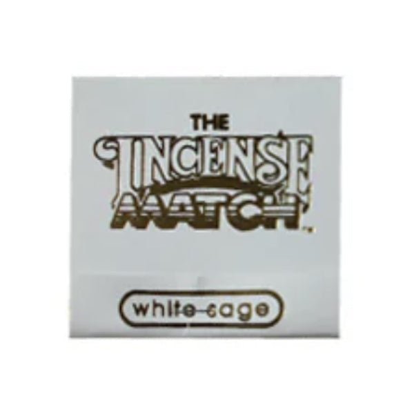 A packet labeled "Matches | The Incense Match" from The Incense Match rests on a white background—perfect as an incense gift or distinctive air freshener for any room.